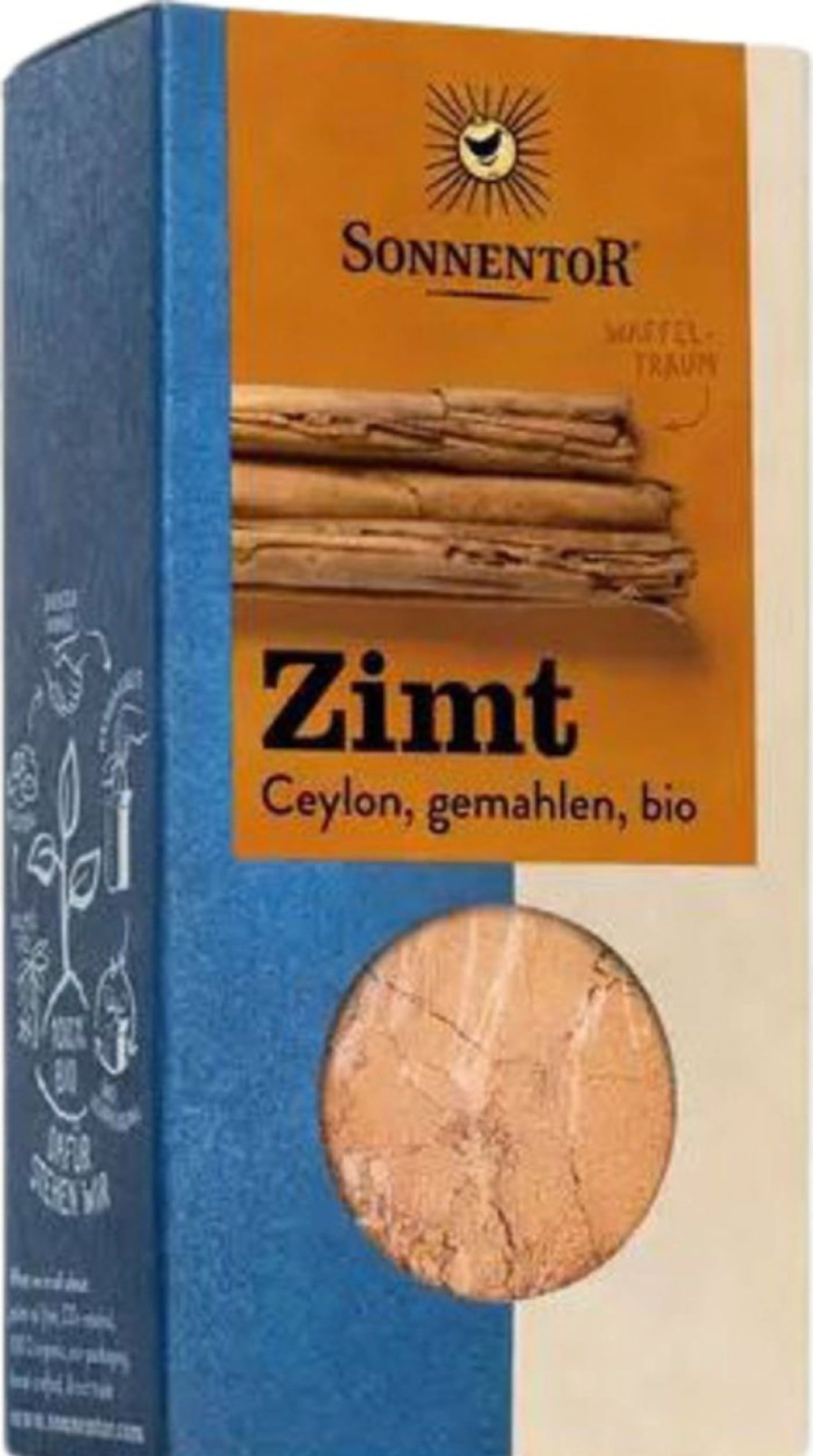 Sonnentor Spezie Singole | Cannella Ceylon Macinata, 40 G
