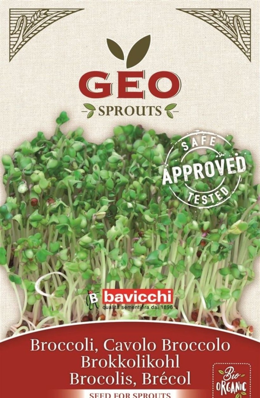 Bavicchi Germogli | Semi Per Germogli Di Cavolo Broccolo Bio, 13 G