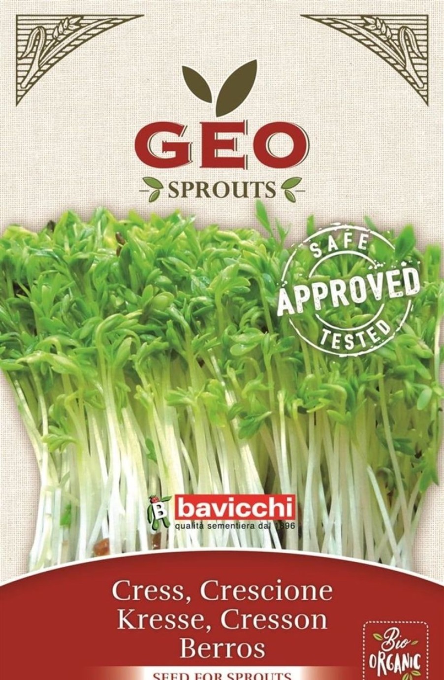 Bavicchi Germogli | Semi Per Germogli Di Crescione Bio, 35 G