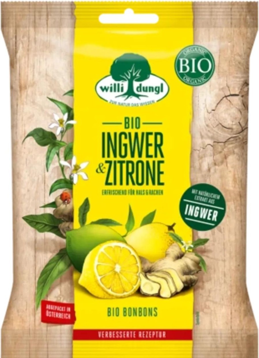 Willi Dungl Dolci | Caramelle Alle Erbe Bio - Zenzero Limone, 65 G