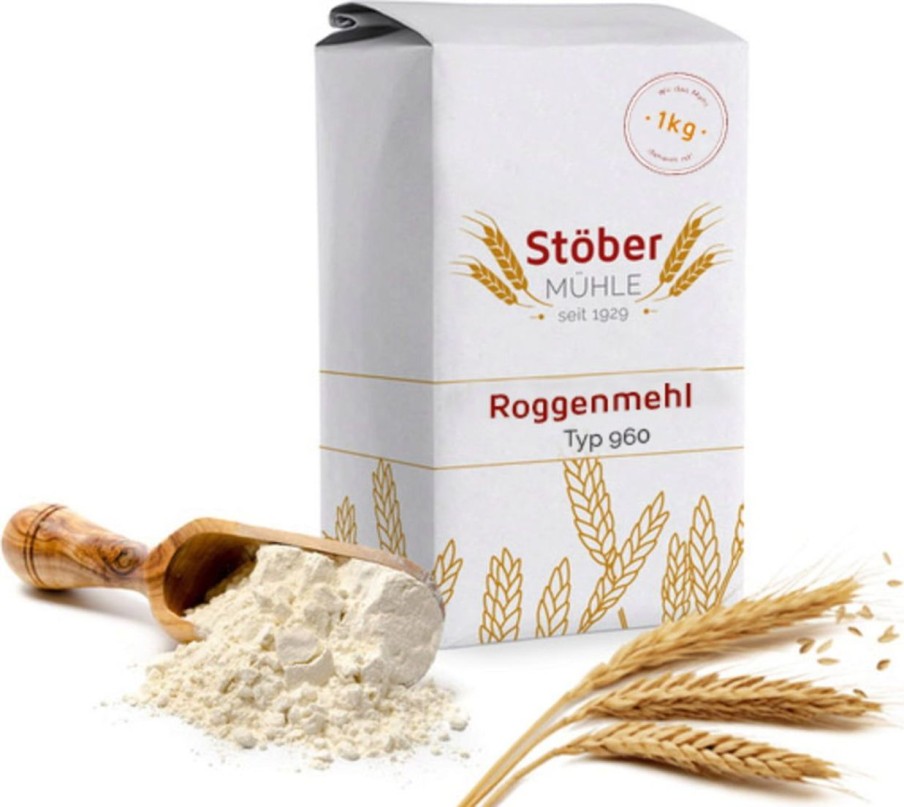Stöber Mühle Farine E Ingredienti Per Prodotti Da Forno | Farina Di Segale 960, 1 Kg
