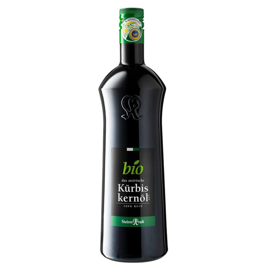 Steirerkraft Olio Di Semi Di Zucca | Olio Di Semi Di Zucca Stiriano Igp - Premium Bio, 1000 Ml