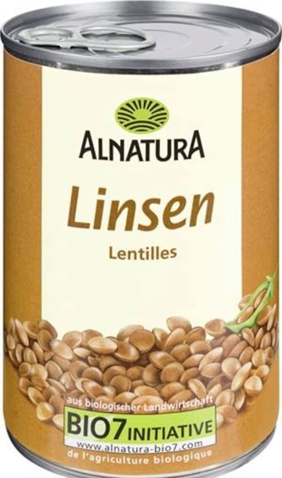 Alnatura Legumi | Lenticchie Bio - In Scatola, 400 G