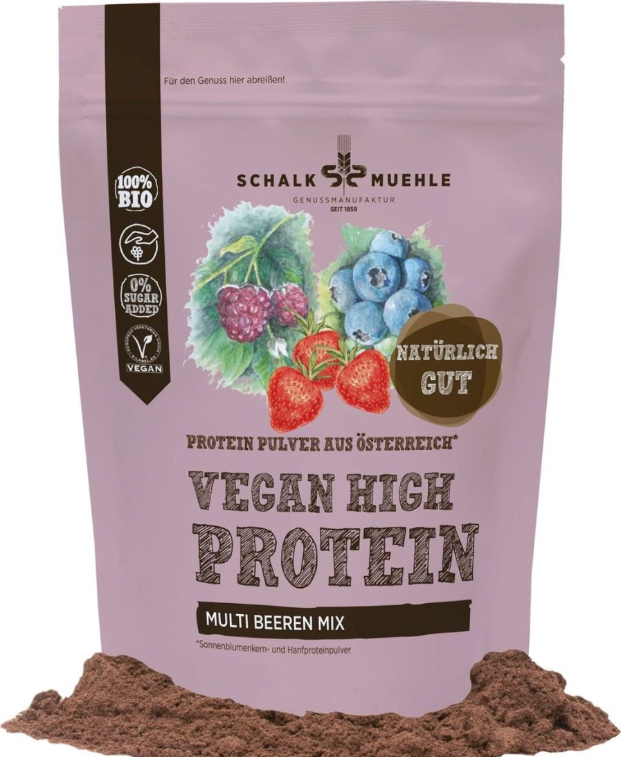 Schalk Mühle Shake Proteici | Proteine In Polvere Bio - Mix Con Frutti Di Bosco, 200 G