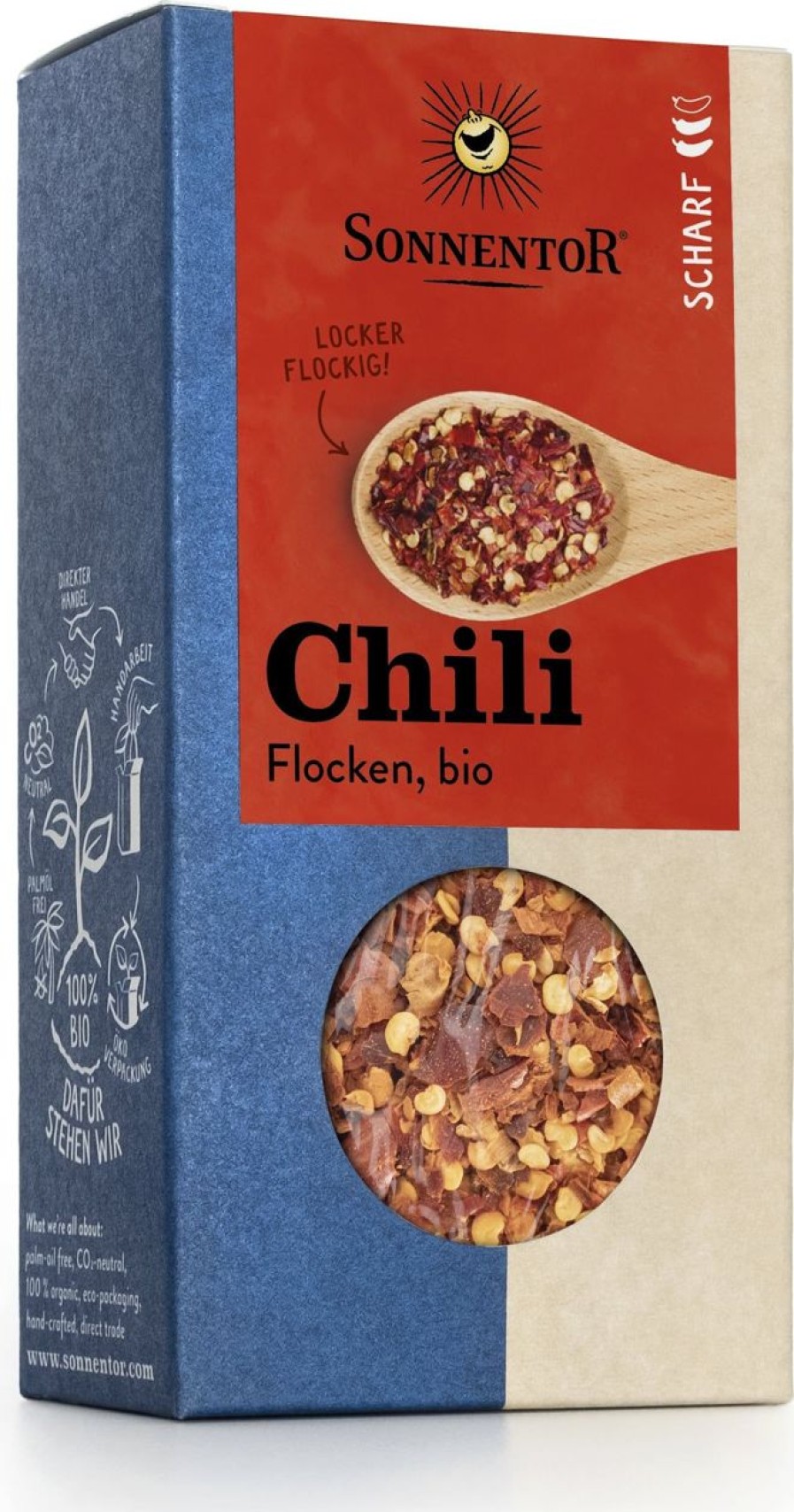Sonnentor Peperoncino | Fiocchi Di Peperoncino, 45 G