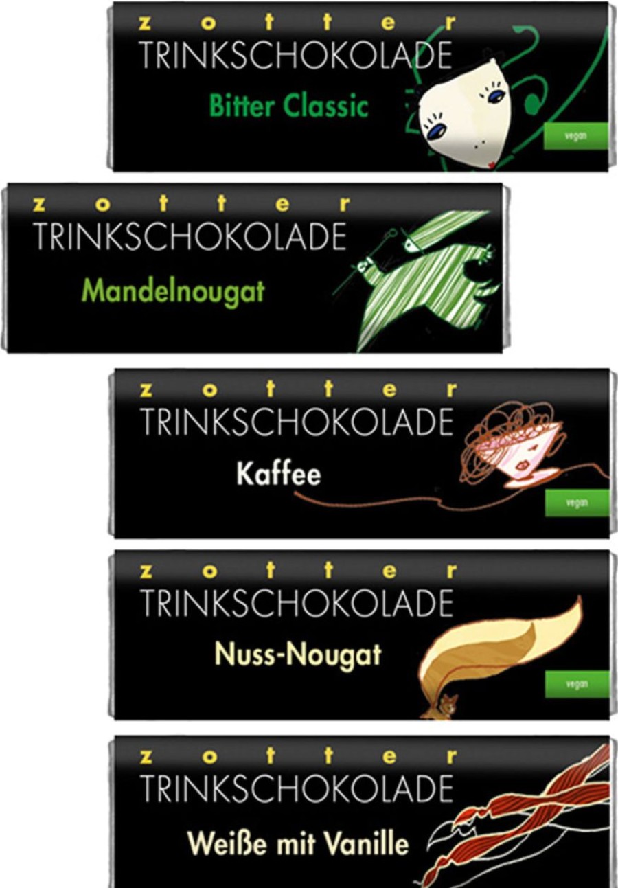 Zotter Schokolade Cacao E Cioccolata | Organic Drinking Chocolate Variation Classic, 110 G