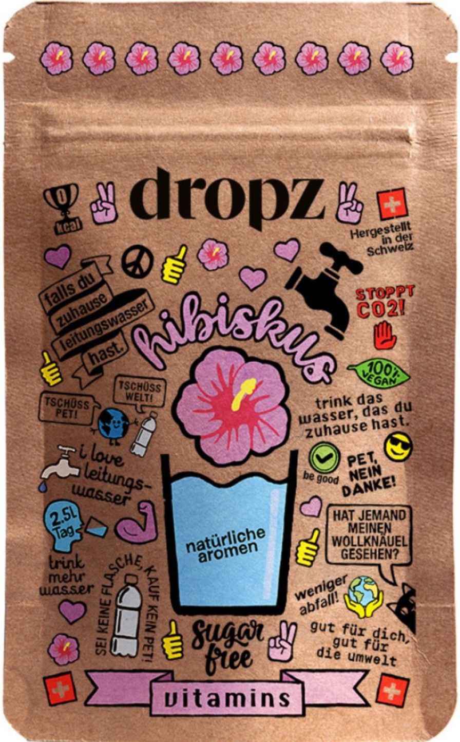 dropz Bevande In Polvere E Microdrink | Microdrink Vitamins - Ibisco, Ibisco (20 Pezzi)