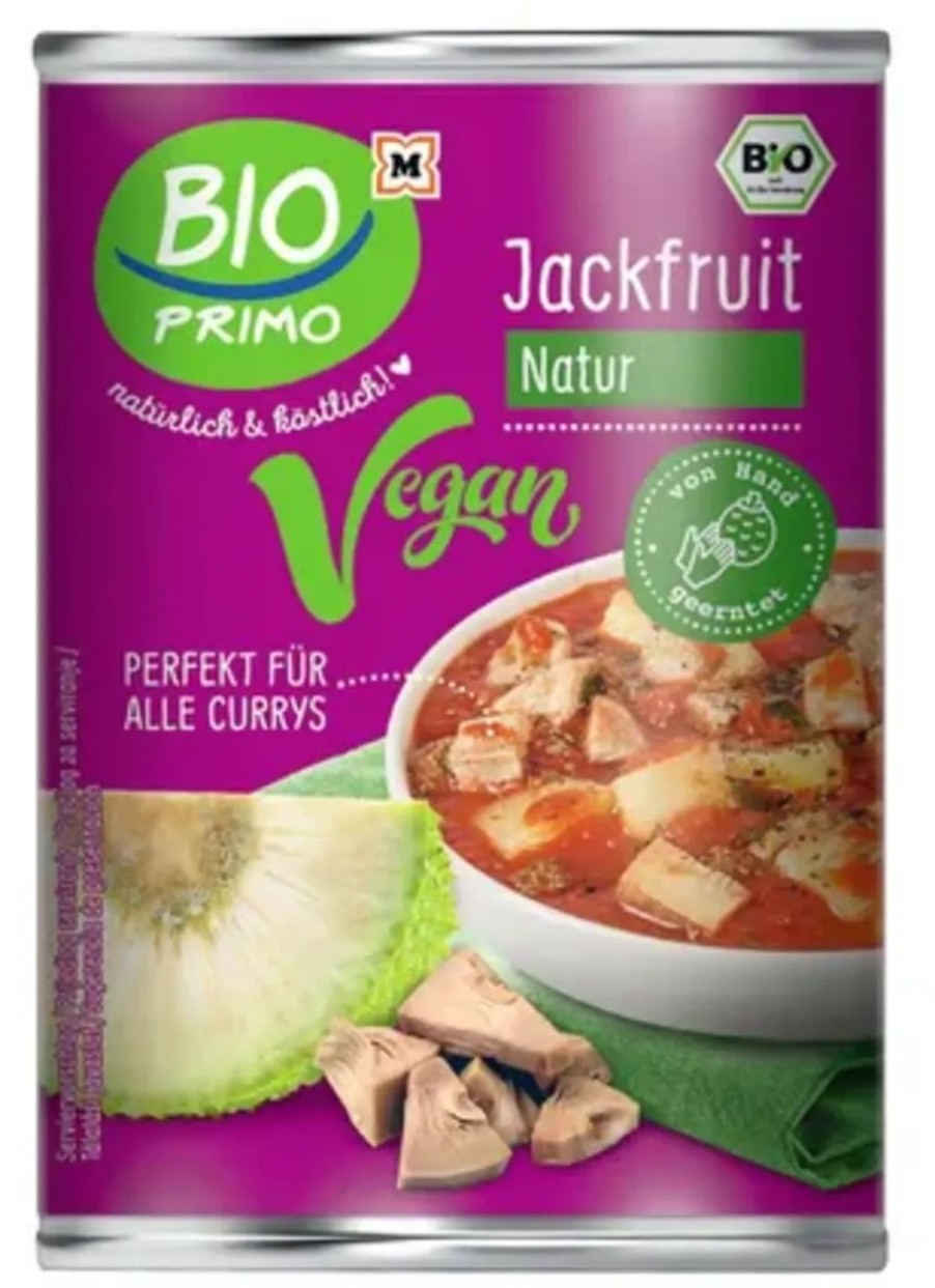 BIO PRIMO Sostituti Della Carne | Jackfruit Bio Vegan - Al Naturale, 400 G