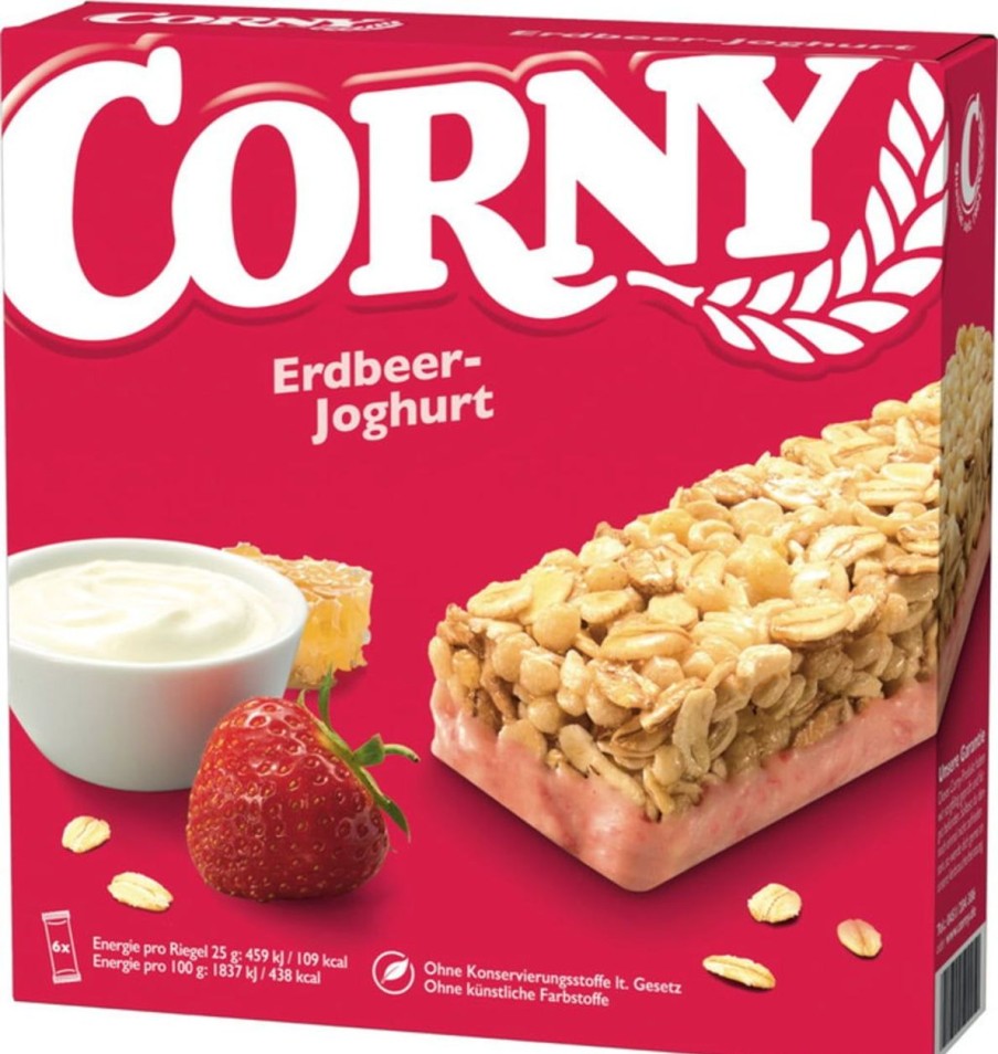 Corny Barrette | Barrette - Fragole E Yogurt, 150 G