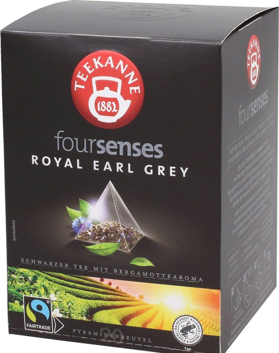 TEEKANNE Te E Tisane | Foursenses - Royal Earl Grey In Bustine Piramidali, 20 Bustine Piramidali (45 G)