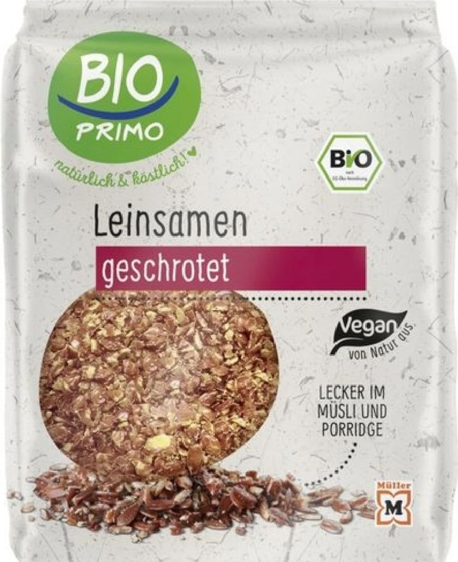 BIO PRIMO Frutta A Guscio E Semi | Semi Di Lino Bruno Macinati Bio, 200 G