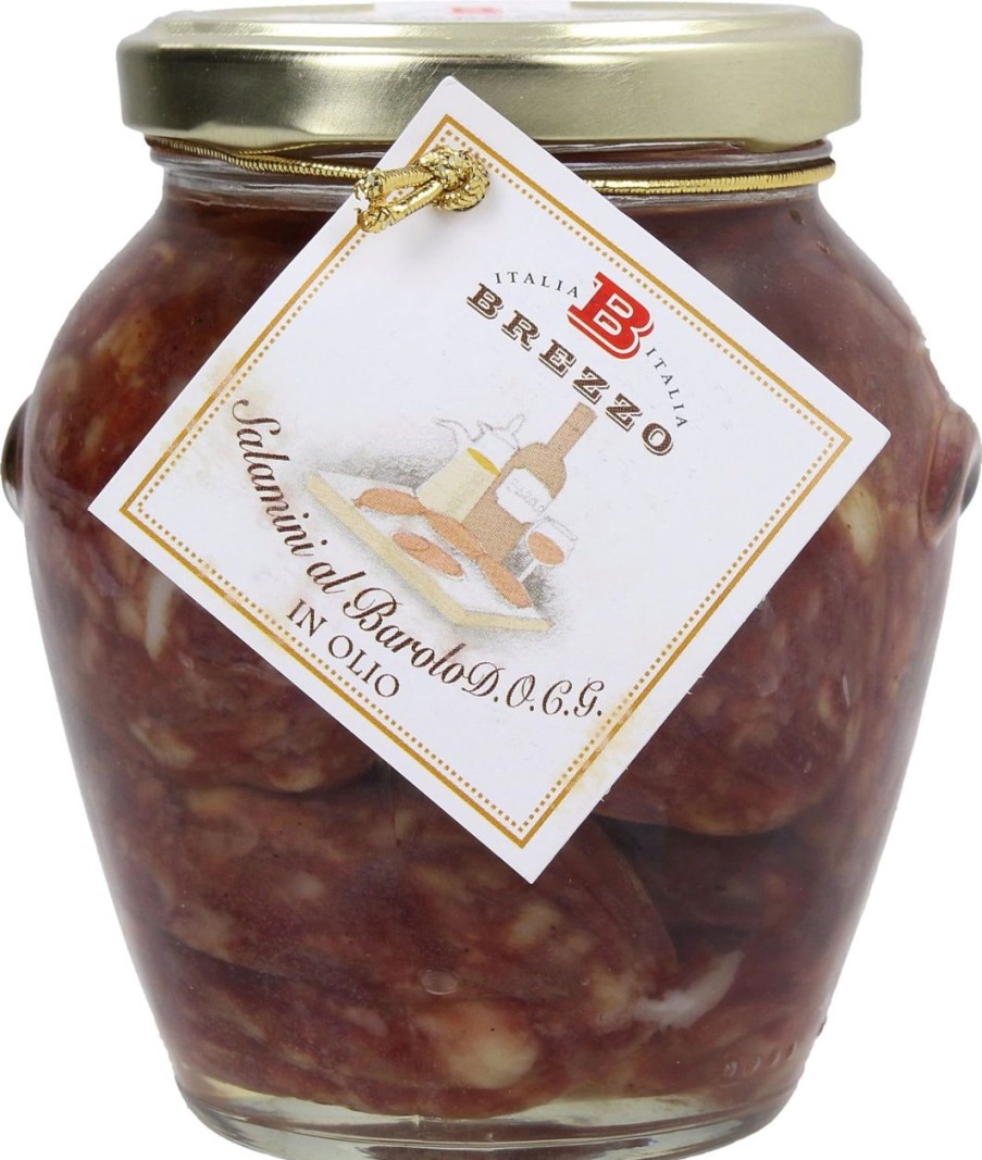 Brezzo Carni E Salumi | Salamini A Barolo In Olio, 180 G