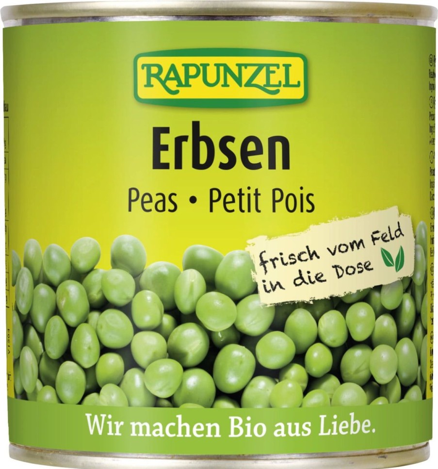 Rapunzel Legumi | Piselli Bio In Scatola, 340 G
